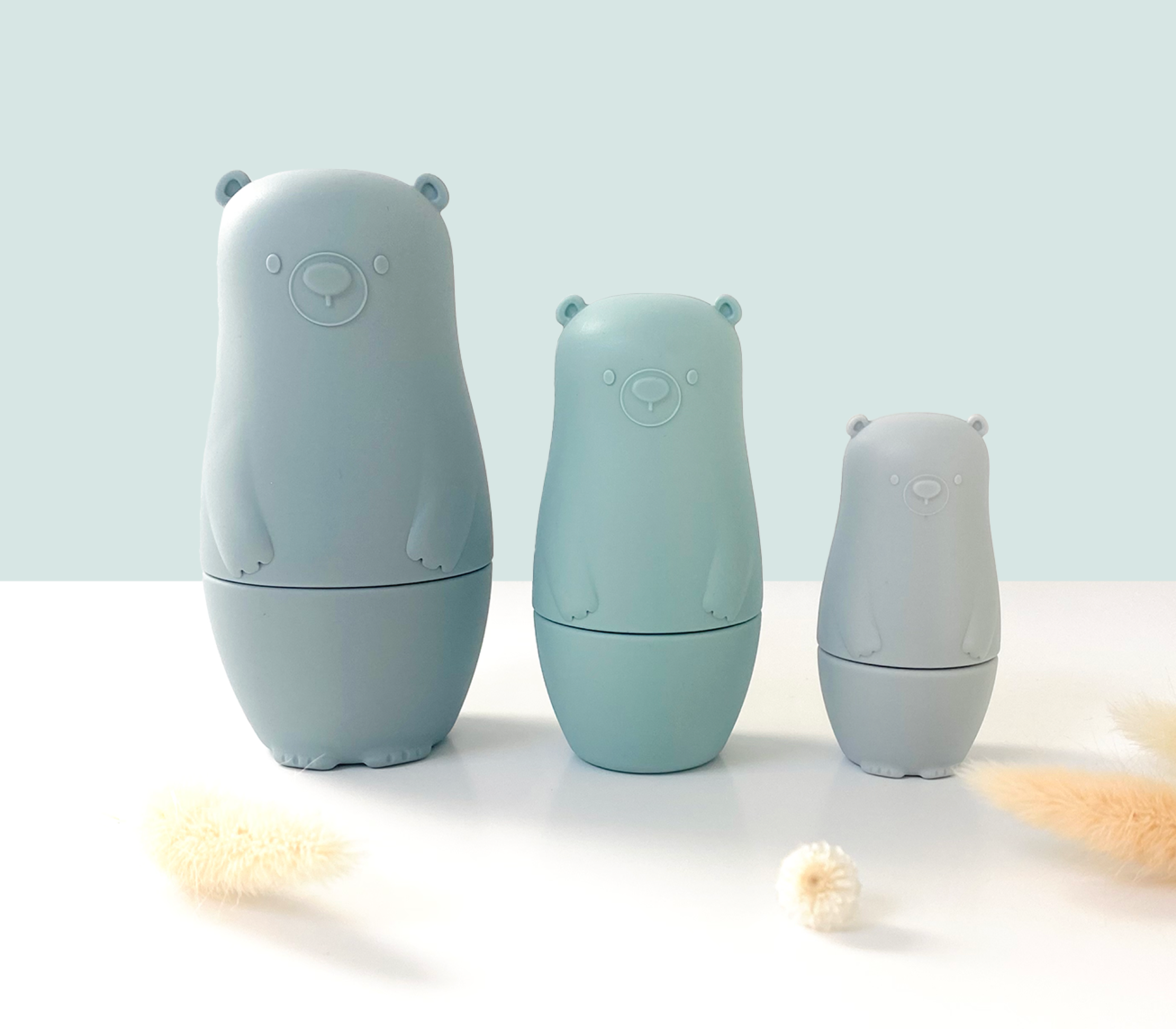 Jouet Montessori poup es russes silicone I Jouet empilable pour